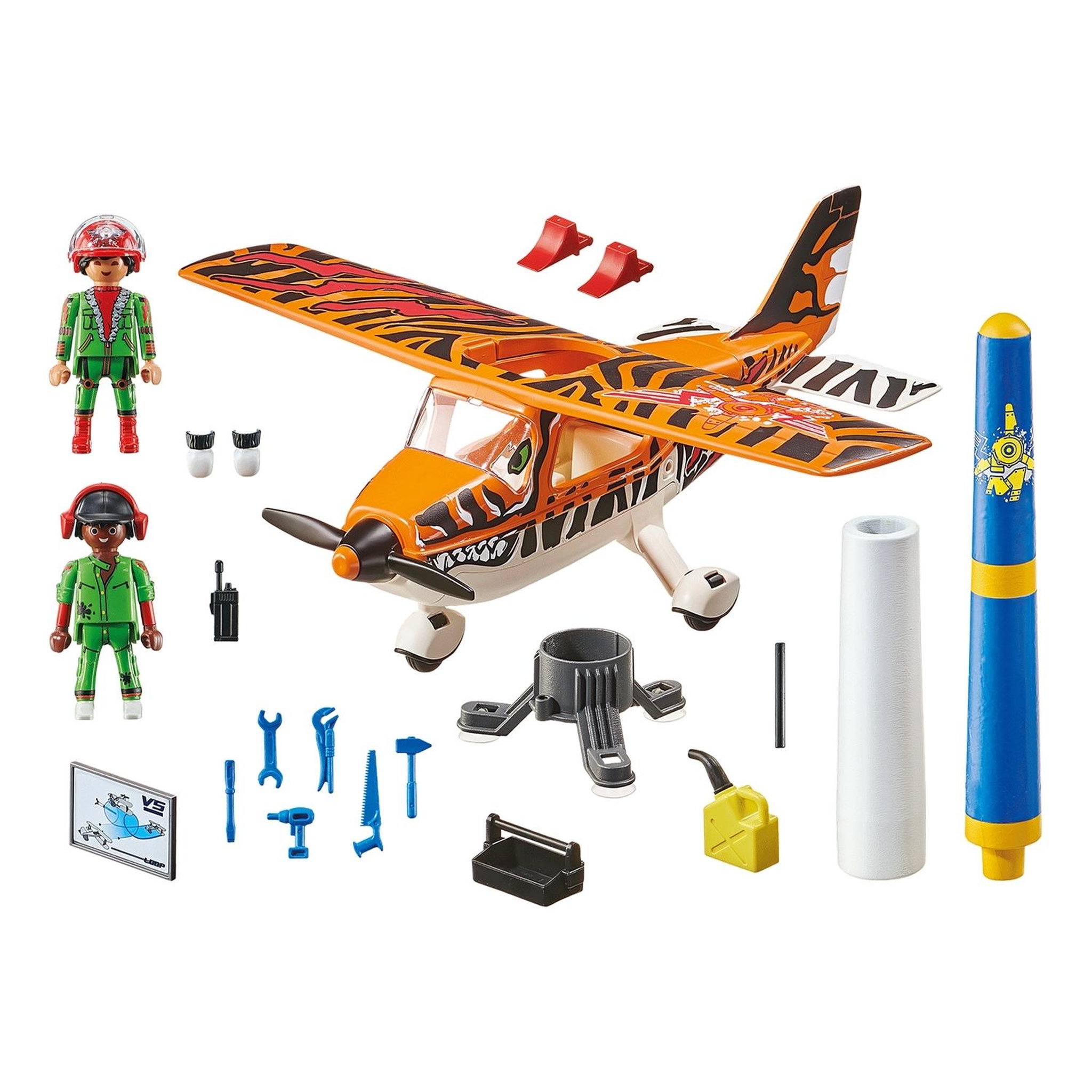 Voir la diapositive 6 : PLAYMOBIL Air Stuntshow Avion à hélice Tigre