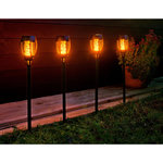 GARDENSTAR Lampe solaire à flamme à planter - H60cm