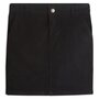 IN EXTENSO Jupe noire droite twill femme