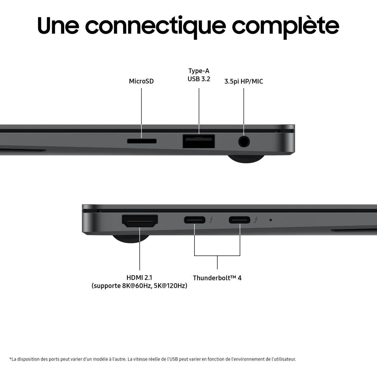 Samsung Ordinateur portable Galaxy Book5 Pro 14'' Copilot+ PC Gris