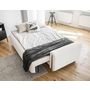 Voir la diapositive 2 : BEST MOBILIER Glendale - canapé droit 3 places - convertible avec coffre - en tissu bouclette