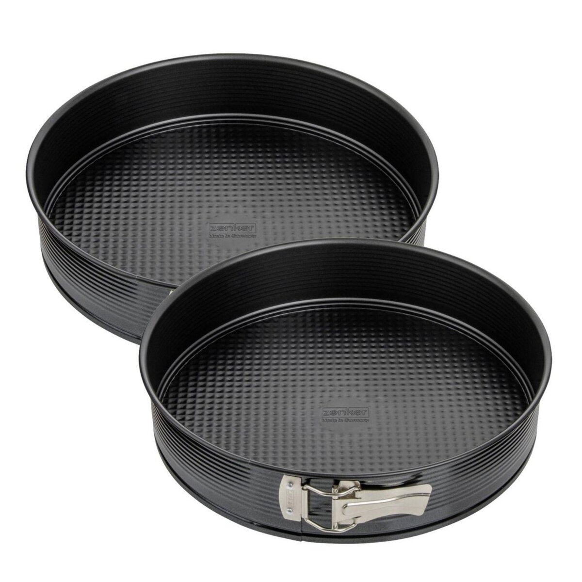 ZENKER Ensemble de 2 Moules à manqué à charnière 30 cm Zenker Black Metallic