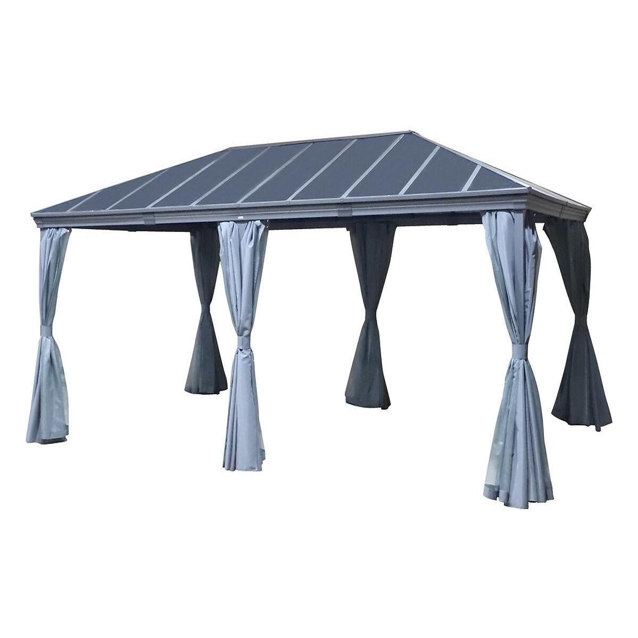 HESPERIDE Pergola belize en aluminium et polycarbonate 6 x 3,6 m - hespéride