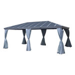 HESPERIDE Pergola Belize en aluminium et polycarbonate 6 x 3,6 m - Hespéride
