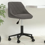 Voir la diapositive 1 : VIDAXL Chaise pivotante de bureau Gris fonce Velours