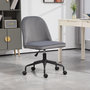 Voir la diapositive 2 : HOMCOM Chaise de bureau design réglable fonction bascule verrouillable aspect velours gris