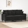 Voir la diapositive 1 : VIDAXL Canape a 2 places Noir 140 cm Velours