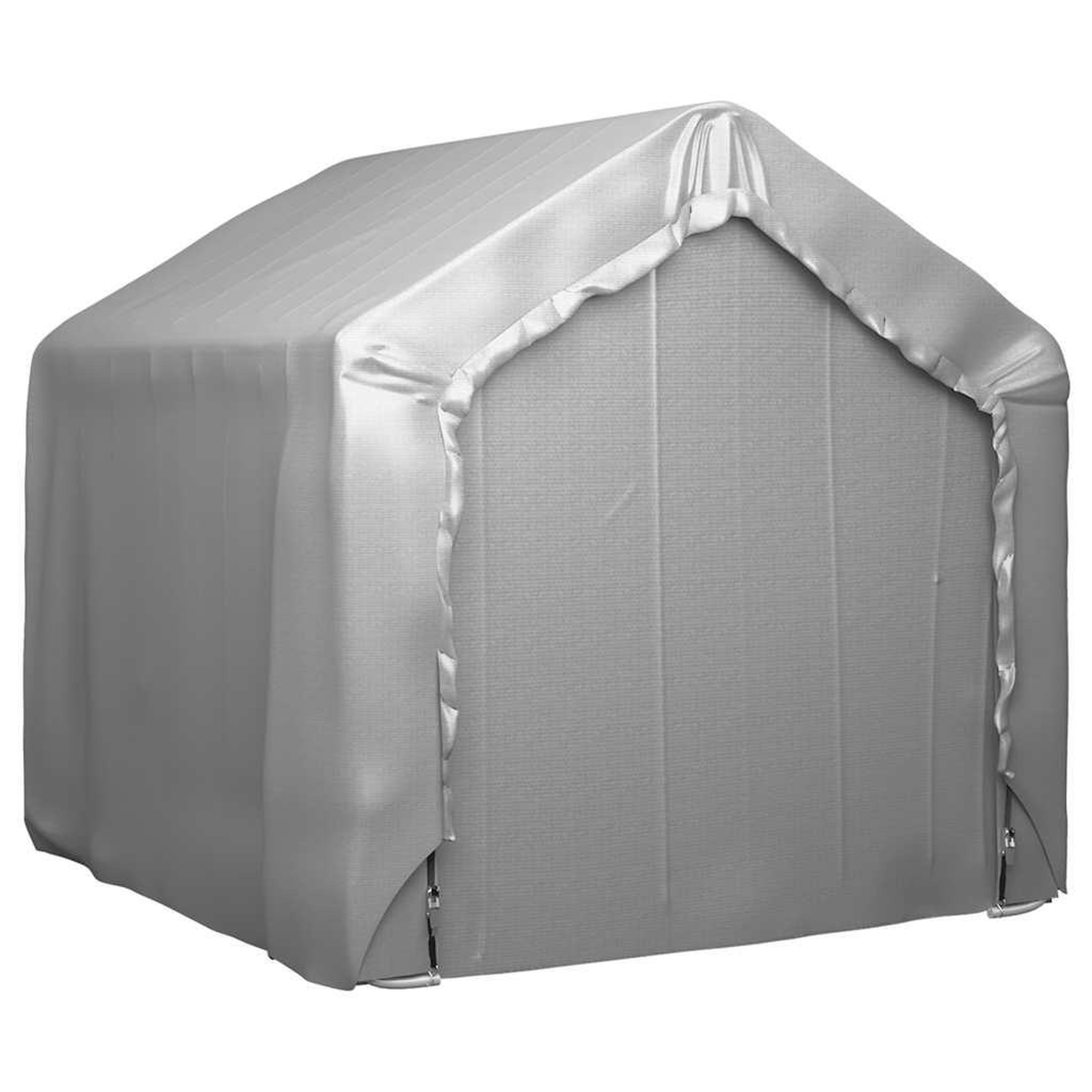 Voir la diapositive 5 : VIDAXL Tente de rangement gris 180x180 cm acier galvanise
