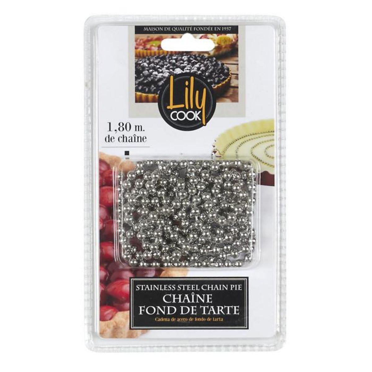 Paris Prix Chaîne de  Fond de Tarte  en Inox 180cm