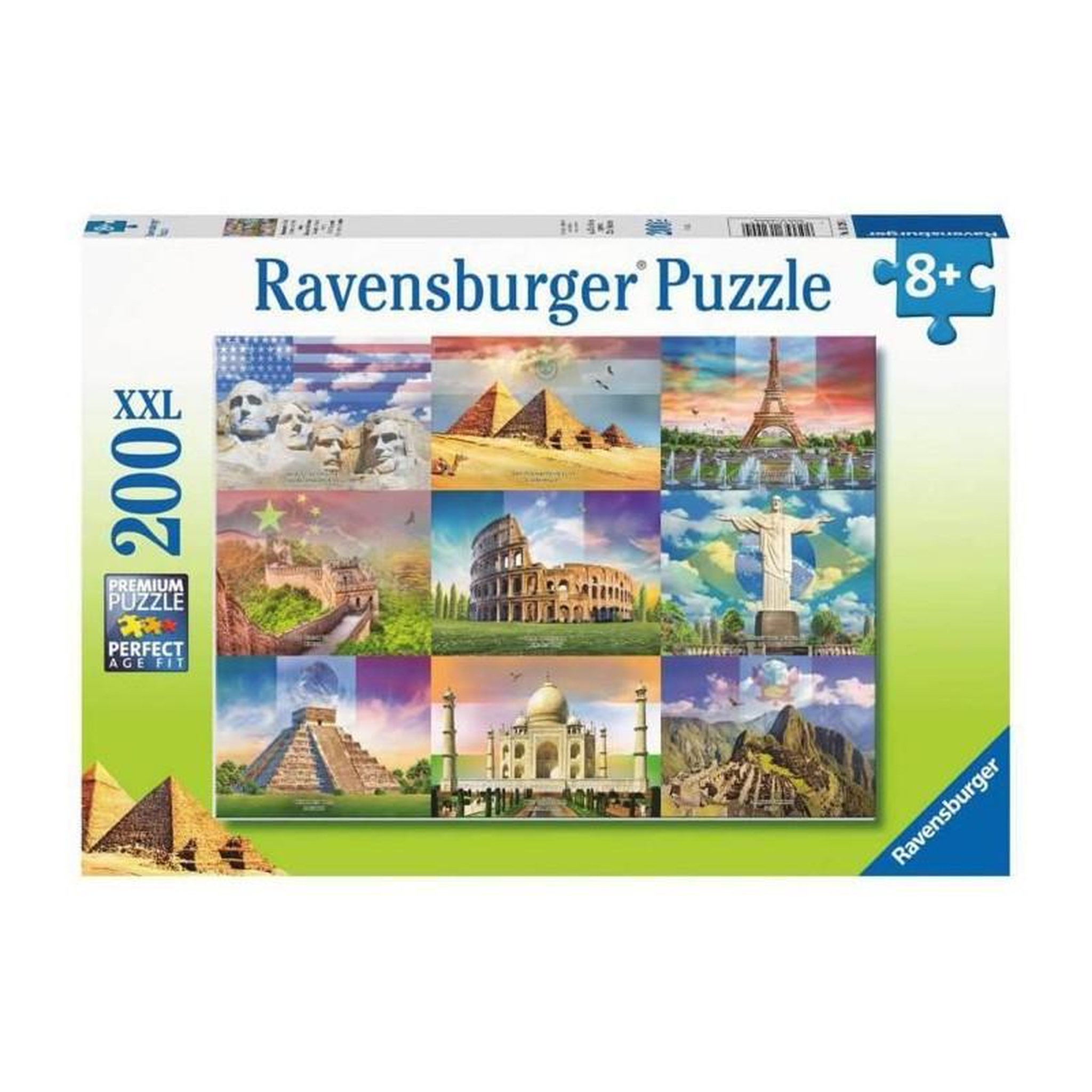 Voir la diapositive 3 : RAVENSBURGER Puzzle 200 pièces XXL - Monuments