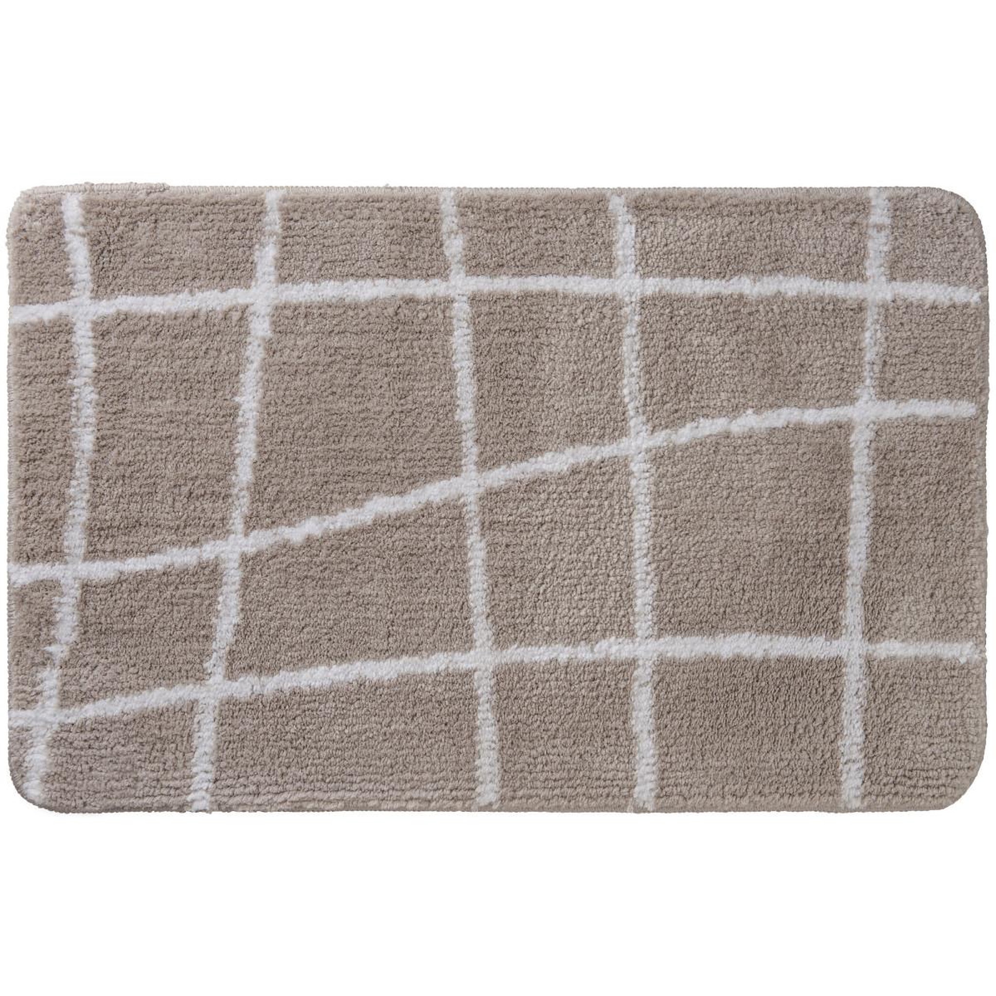 GUY LEVASSEUR Tapis de bain antidérapant à carreaux 50x80cm