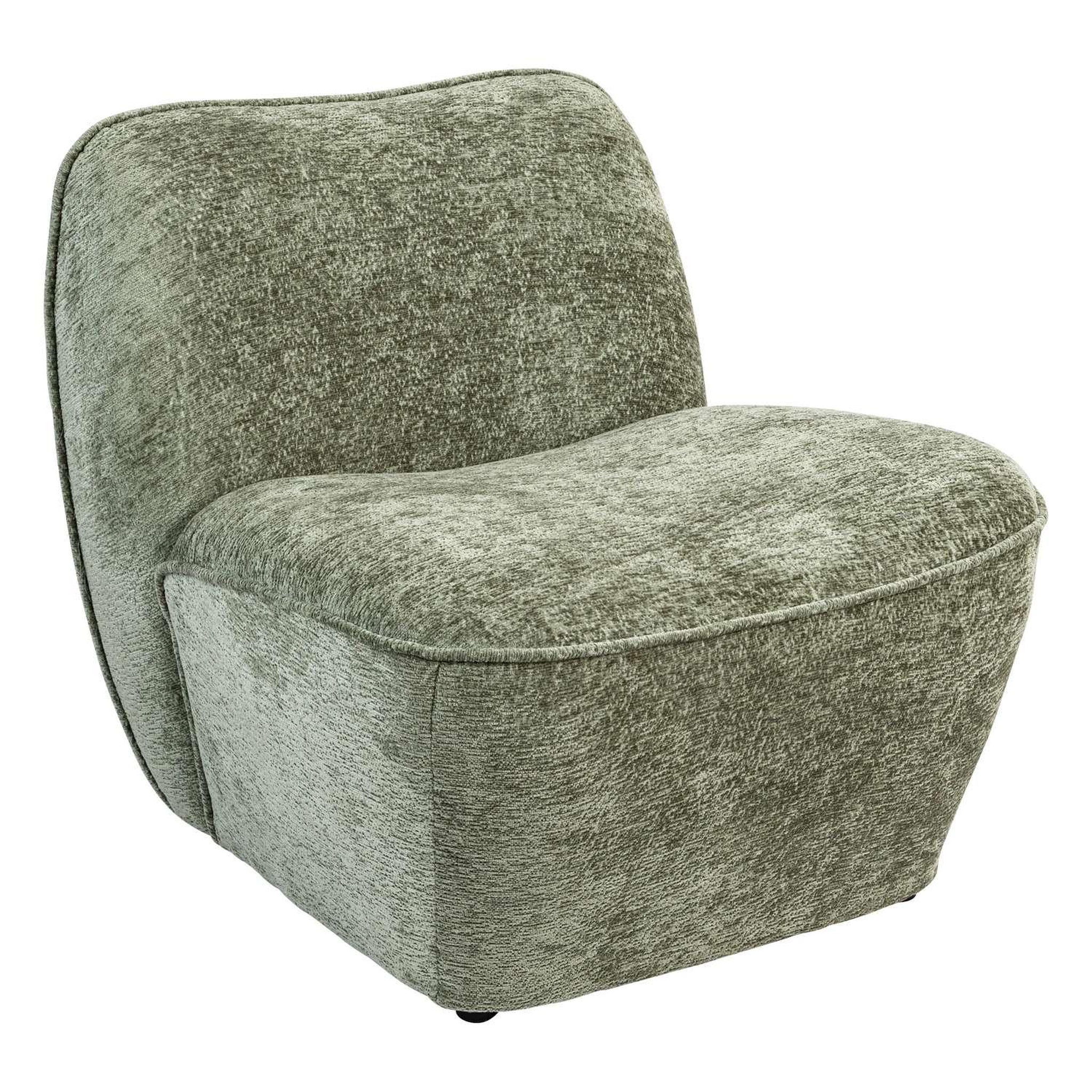 Voir la diapositive 1 : ATMOSPHERA Chauffeuse en tissu chenille MINARI - Vert