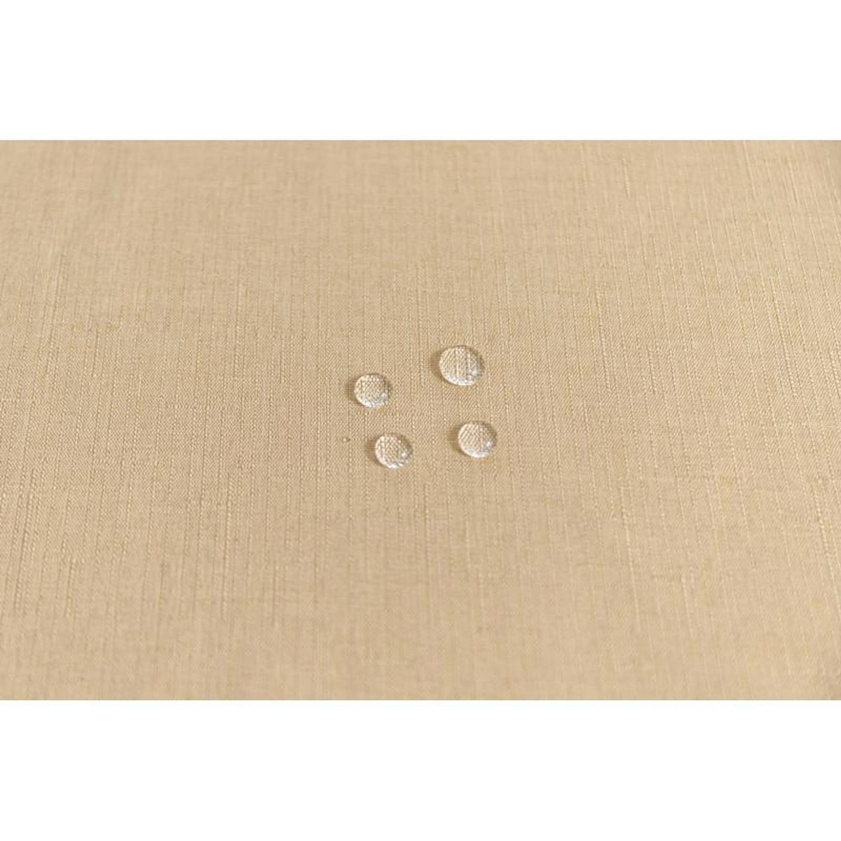 UNIVERS DECOR Nappe antitache unie carrée Beige 180 x 180 cm