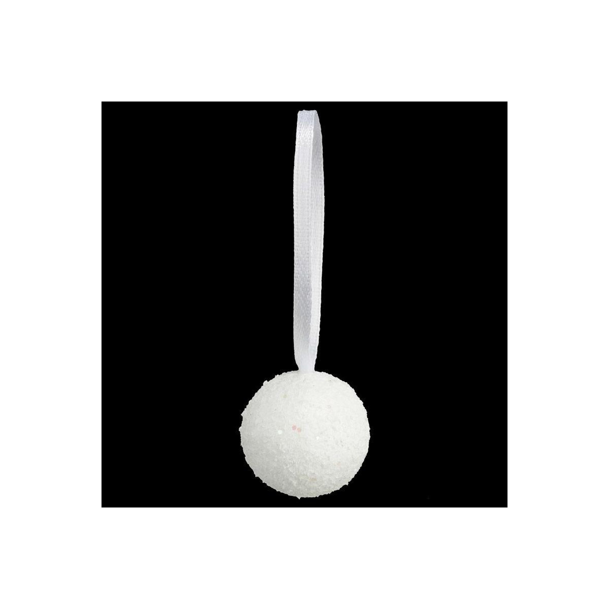 FEERIC LIGHT & CHRISTMAS Lot de 10 boules de noël  polaire  6cm blanc