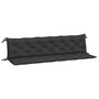 Voir la diapositive 2 : VIDAXL Coussins de banc jardin lot de 2 noir 200x50x7 cm tissu Oxford