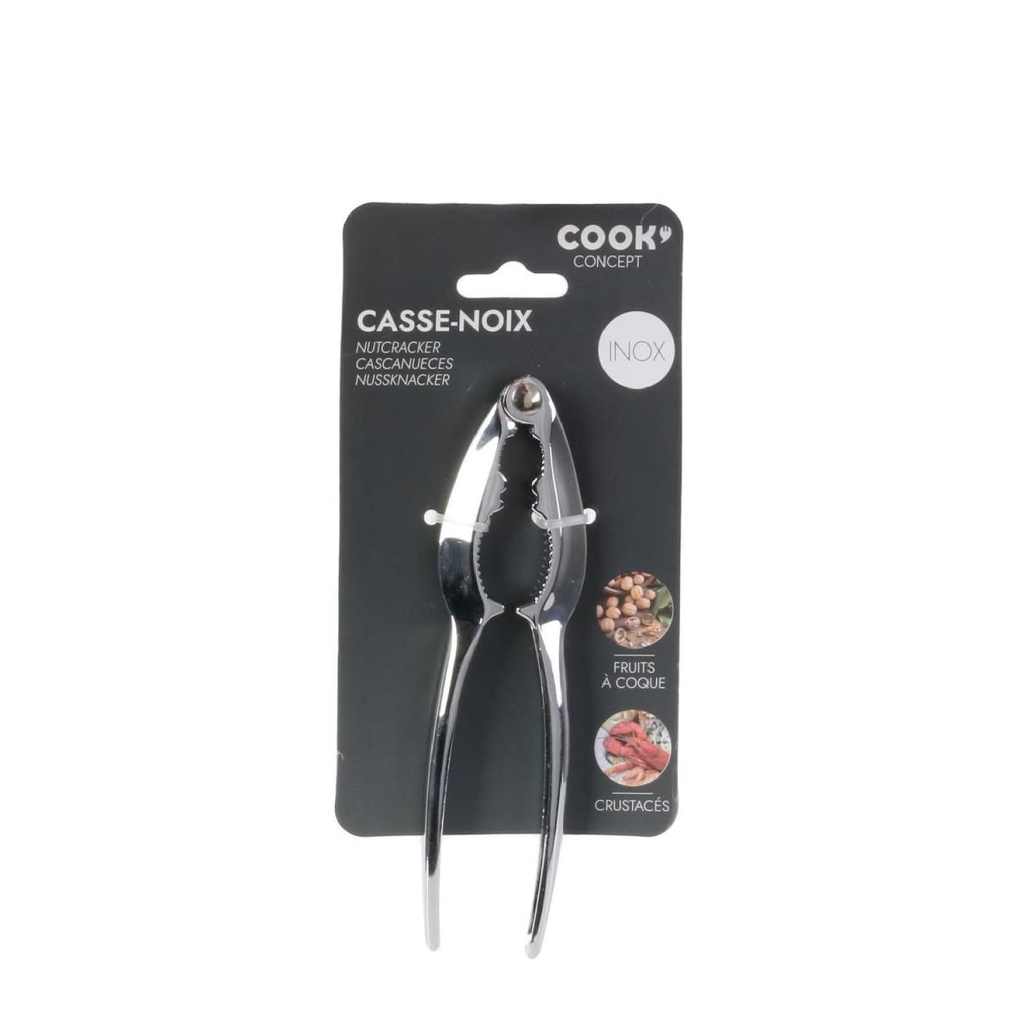 Voir la diapositive 2 : COOK CONCEPT Casse-noix en métal  nuts  15cm argent
