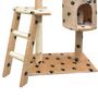 Voir la diapositive 3 : VIDAXL Arbre a chat et griffoir Sisal 150 cm Empreintes de pattes Beige
