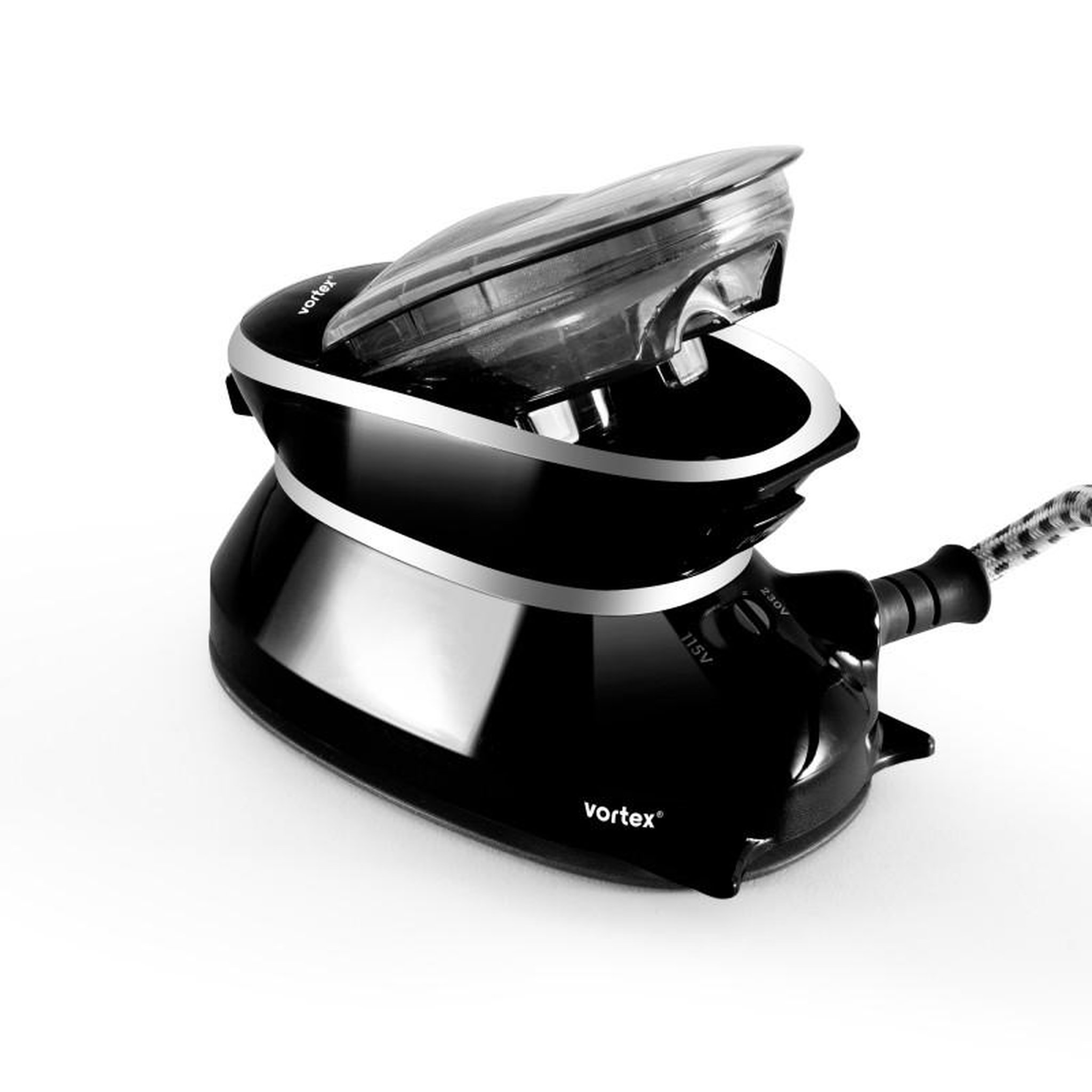 Voir la diapositive 2 : VORTEX Mini fer à repasser vapeur de voyage iron lite black vortex