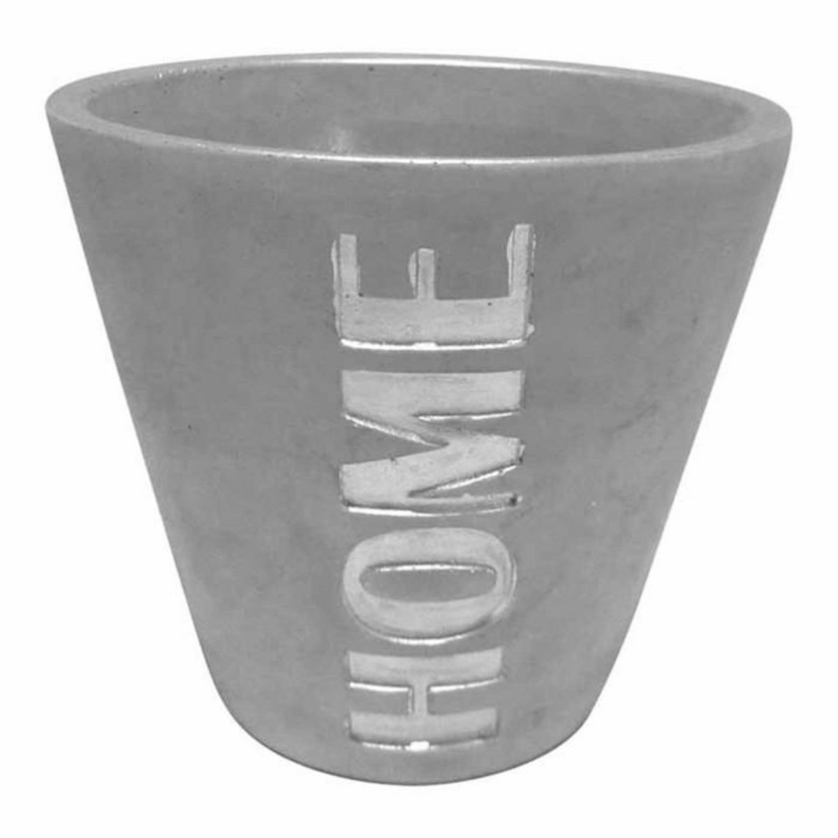 Paris Prix Cache Pot Effet Béton  Home  13cm Argent