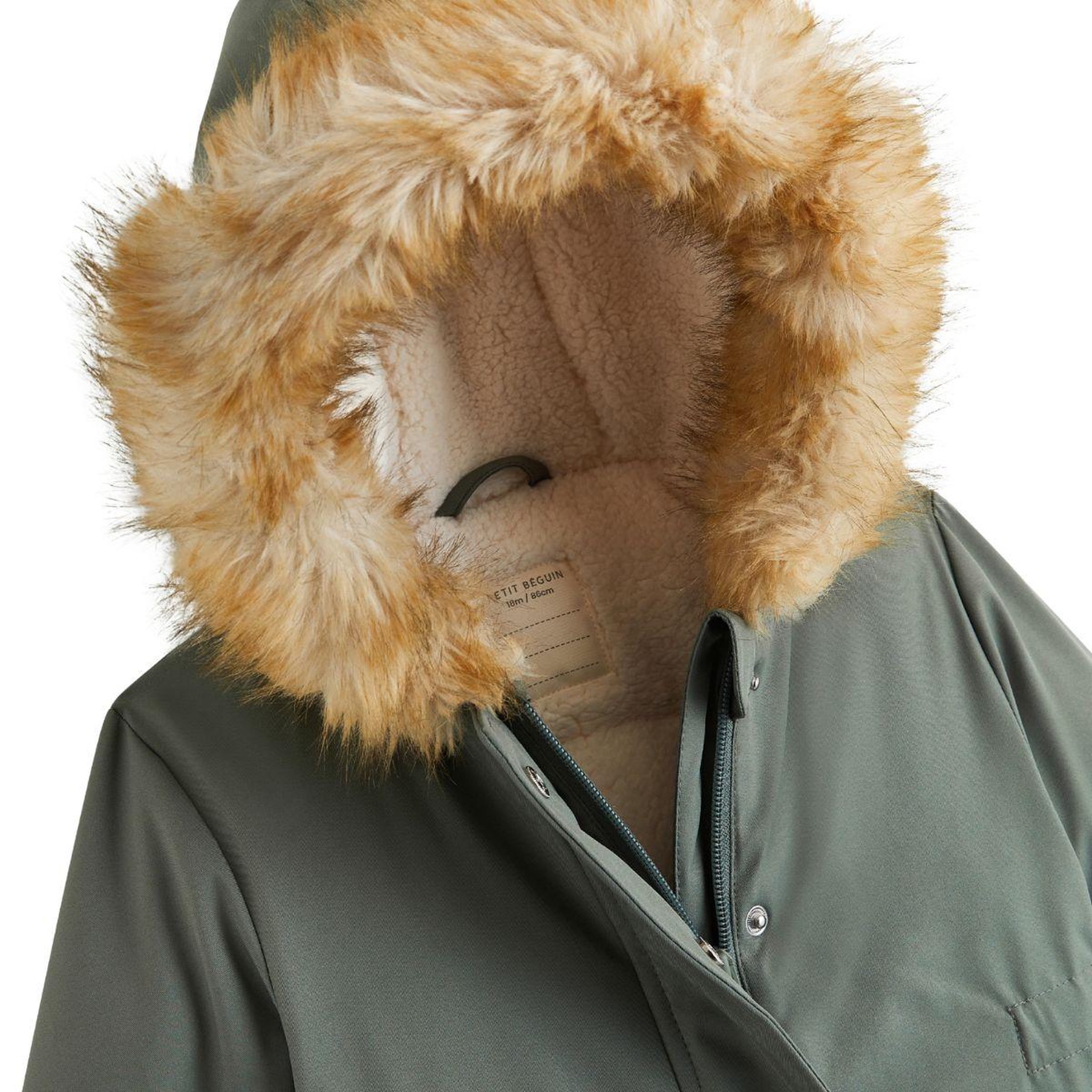 Voir la diapositive 4 : PETIT BEGUIN Parka enfant imperméable doublé sherpa Emma