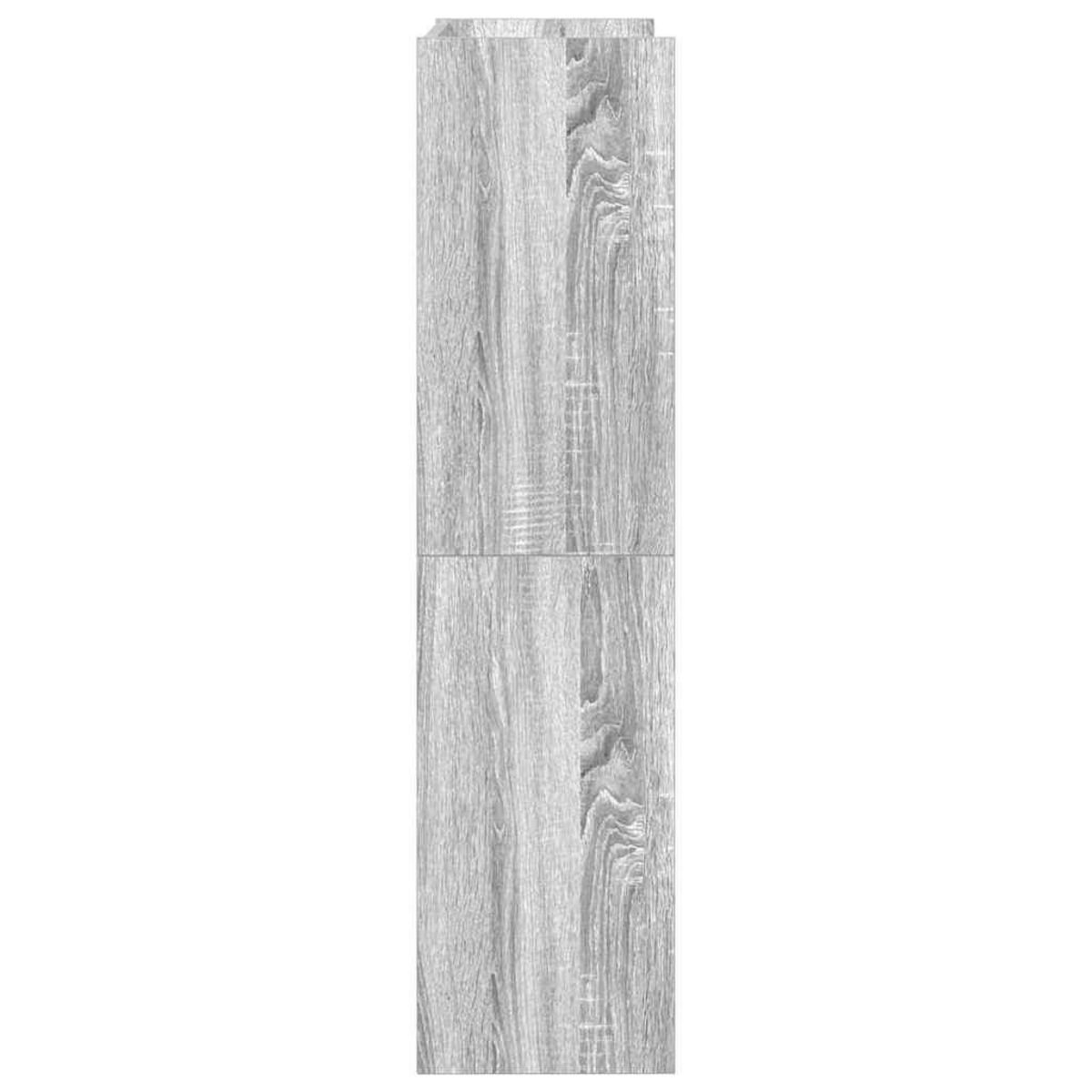 VIDAXL Etagere a chaussures sonoma gris 60x25x100 cm bois ingenierie