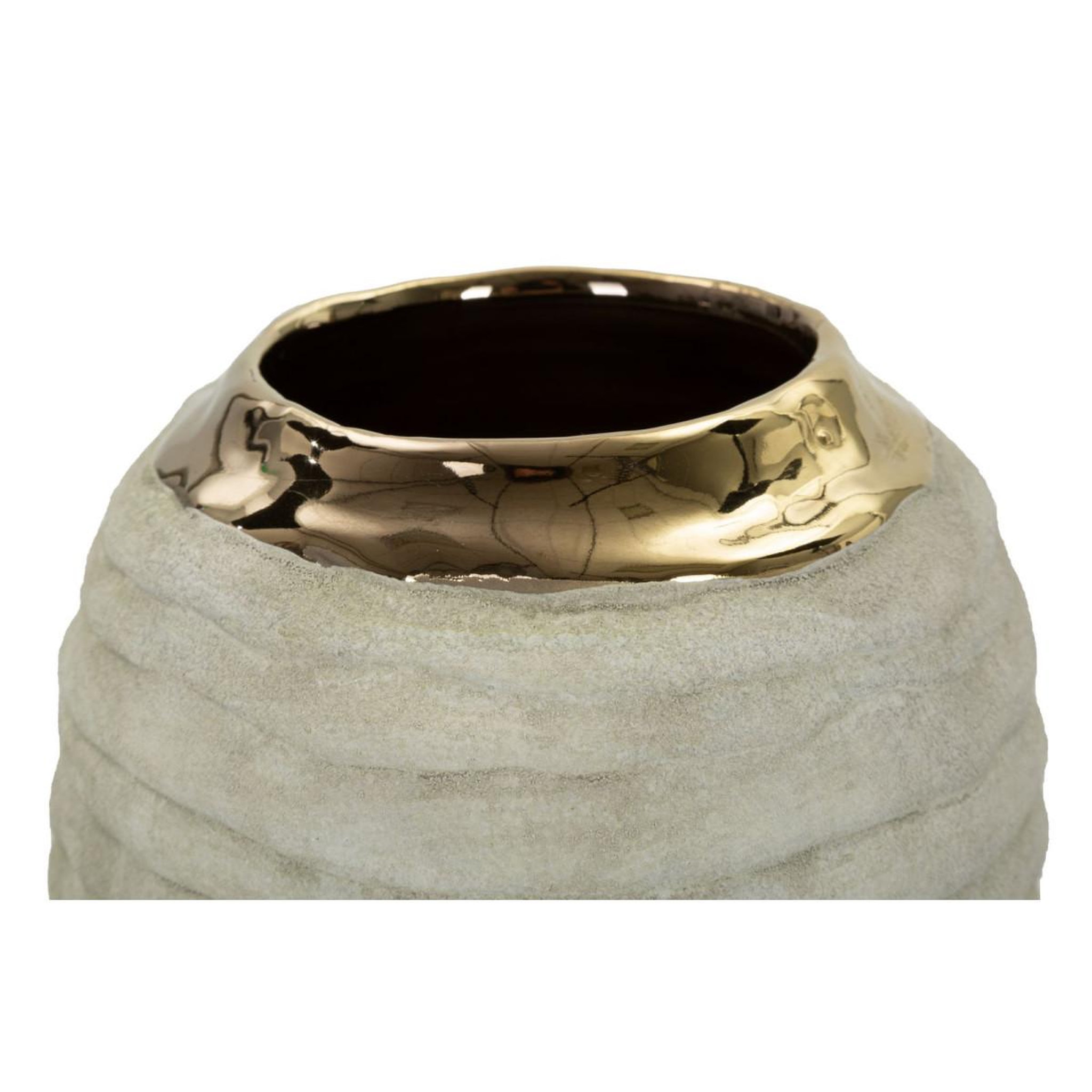 Voir la diapositive 3 : Paris Prix Vase design en céramique  lima  30cm gris