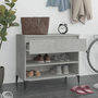 Voir la diapositive 3 : VIDAXL Armoire a chaussures Gris beton 70x36x60 cm Bois d'ingenierie