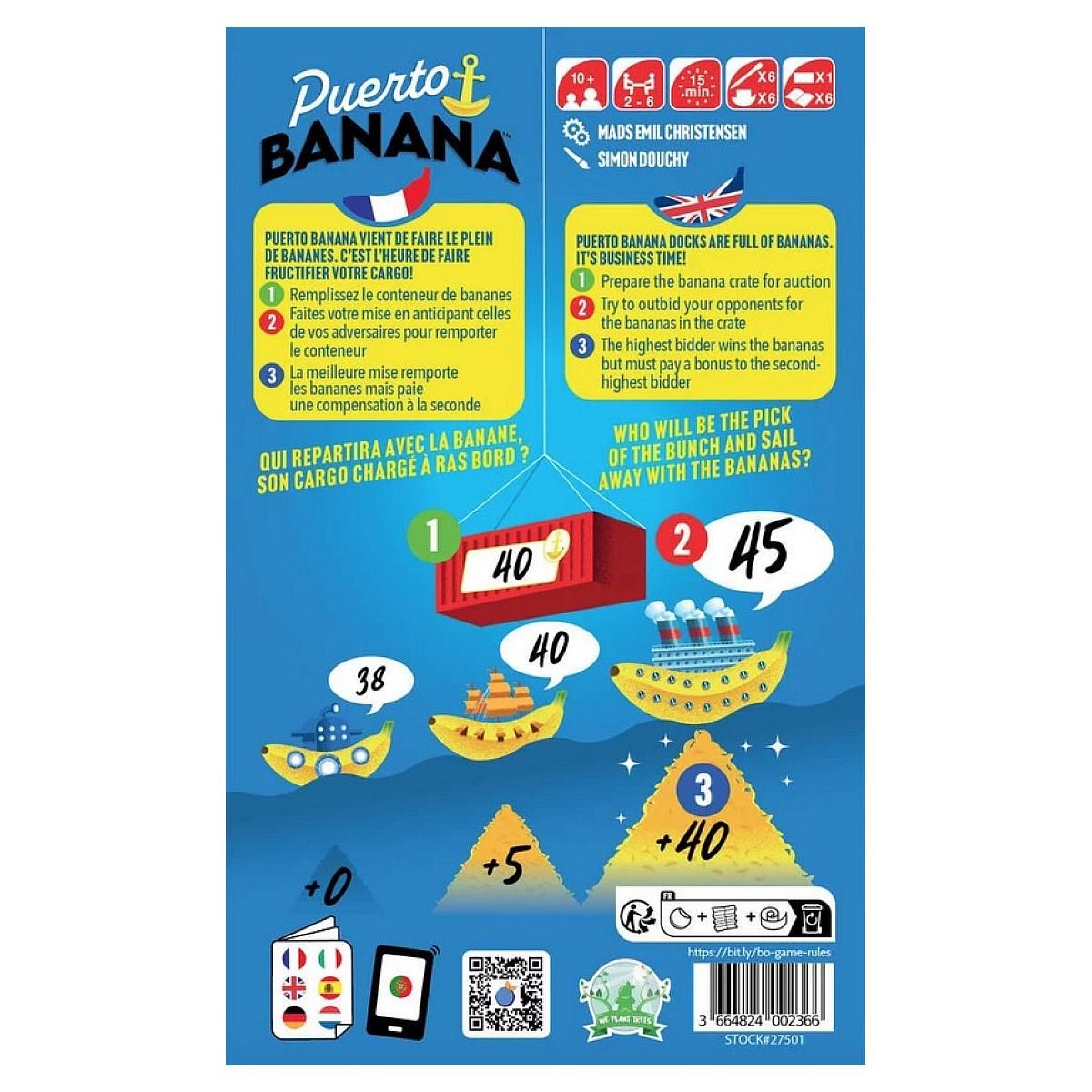 Blue orange Puerto banana - Jeu d encheres