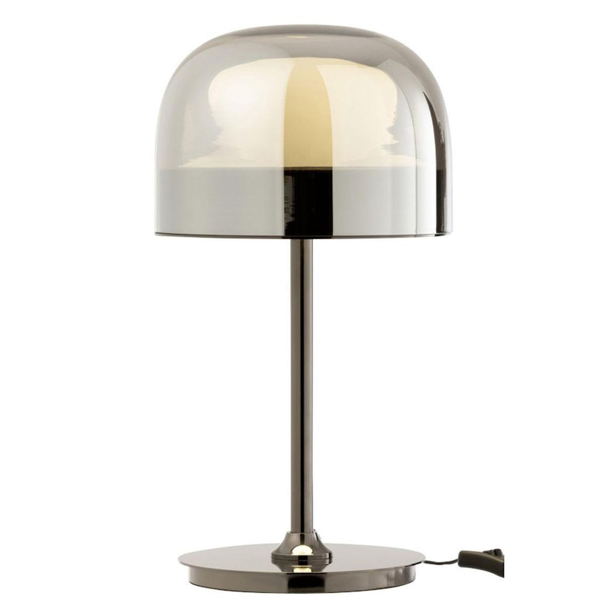 Paris Prix Lampe à Poser Verre & Métal  Topja  44cm Argent