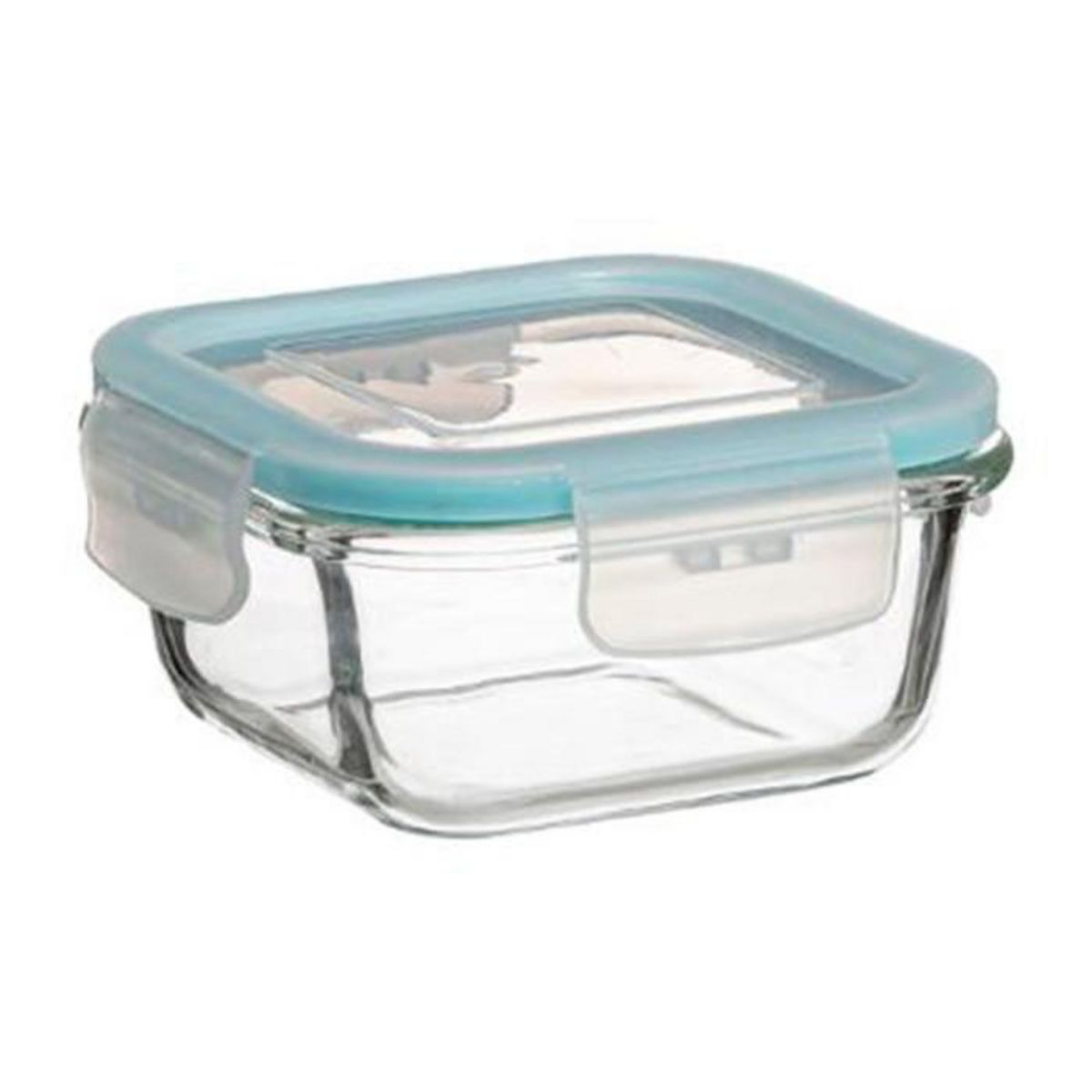 FIVE Lot de 3 Boîtes de Conservation Carrées  Clipeat  18cm Bleu