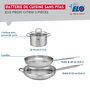 Voir la diapositive 2 : ELO Ensemble de 2 Poêles de cuisson 28 et 32 cm et 1 faitout 16 cm Elo Profi Citrin