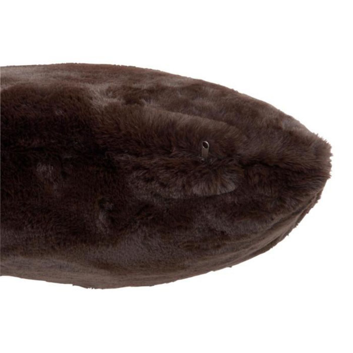 Paris Prix Coussin Imitation Fourrure  Cutie  45x45cm Marron Foncé