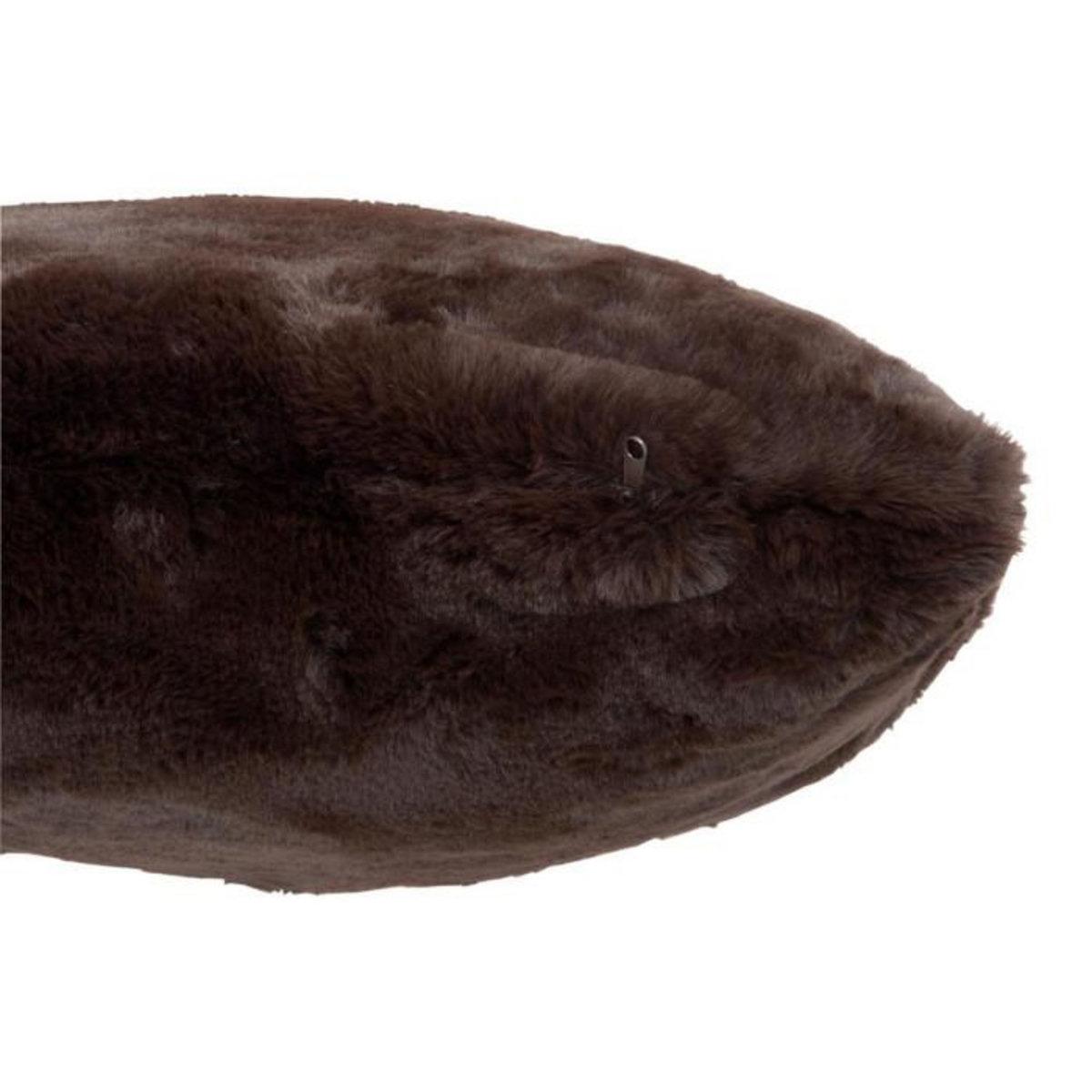 Paris Prix Coussin Imitation Fourrure  Cutie  45x45cm Marron Foncé