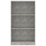 Voir la diapositive 4 : VIDAXL Bibliotheque 3 niveaux Gris beton 60x24x109cm Bois d'ingenierie
