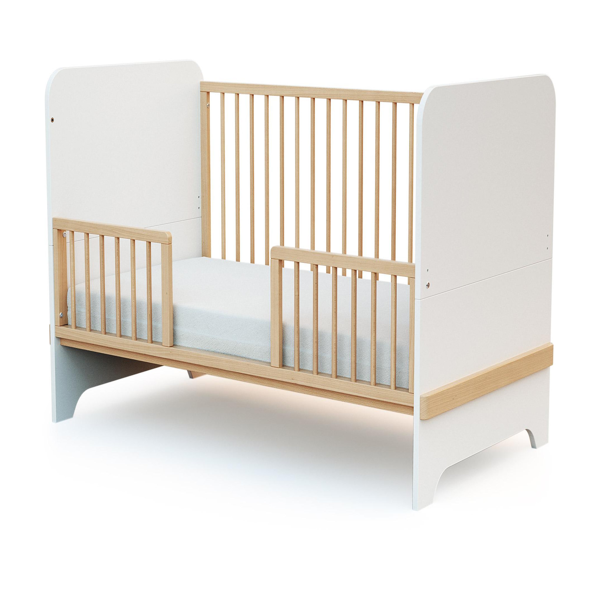 Voir la diapositive 2 : AT4 Barrière de lit bébé FESTIVE en bois