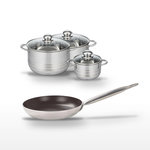 ELO Lot Poêle 32 cm & 3 Faitouts Elo Bistro Line