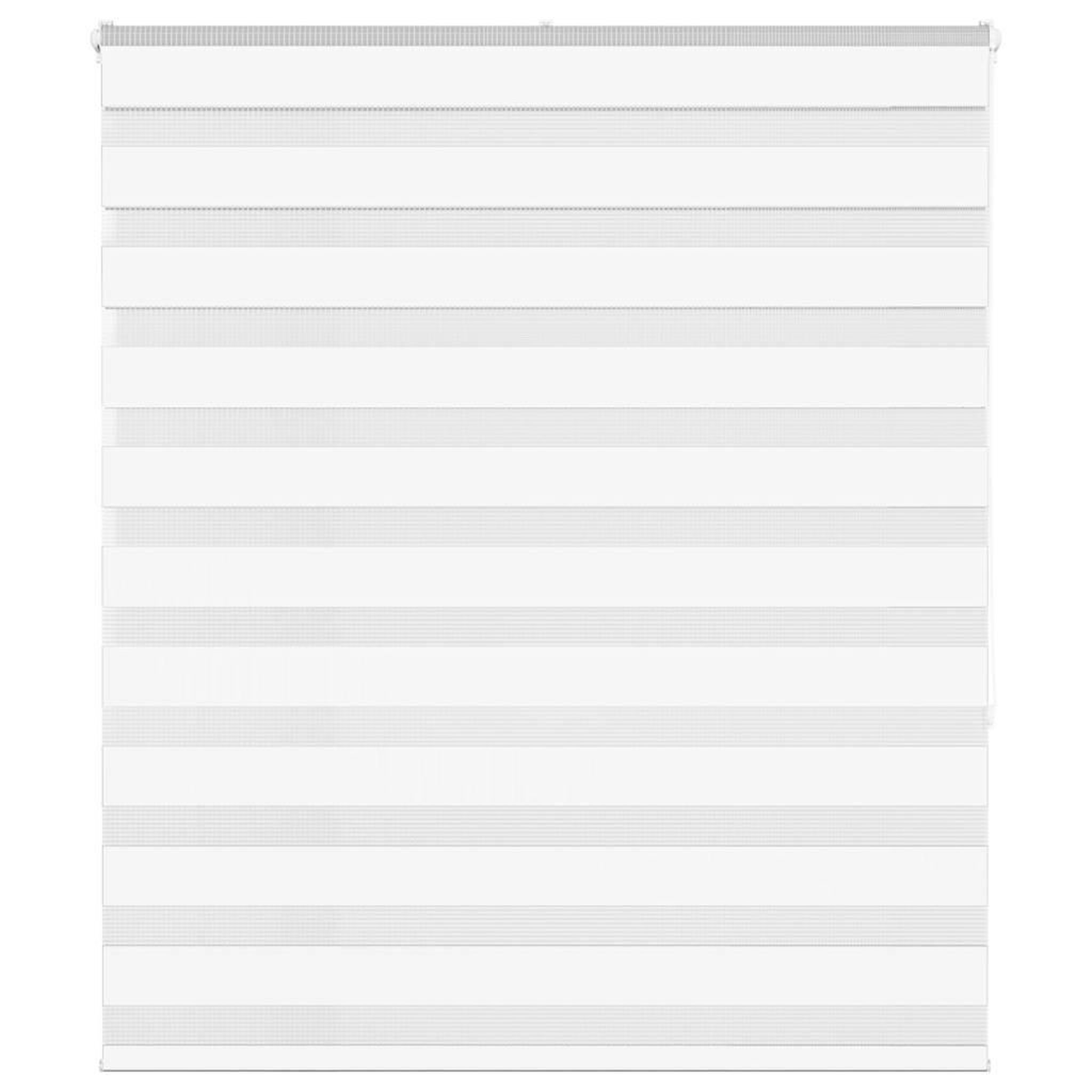 VIDAXL Store zebre blanc 130x150 cm largeur du tissu 125,9cm polyester