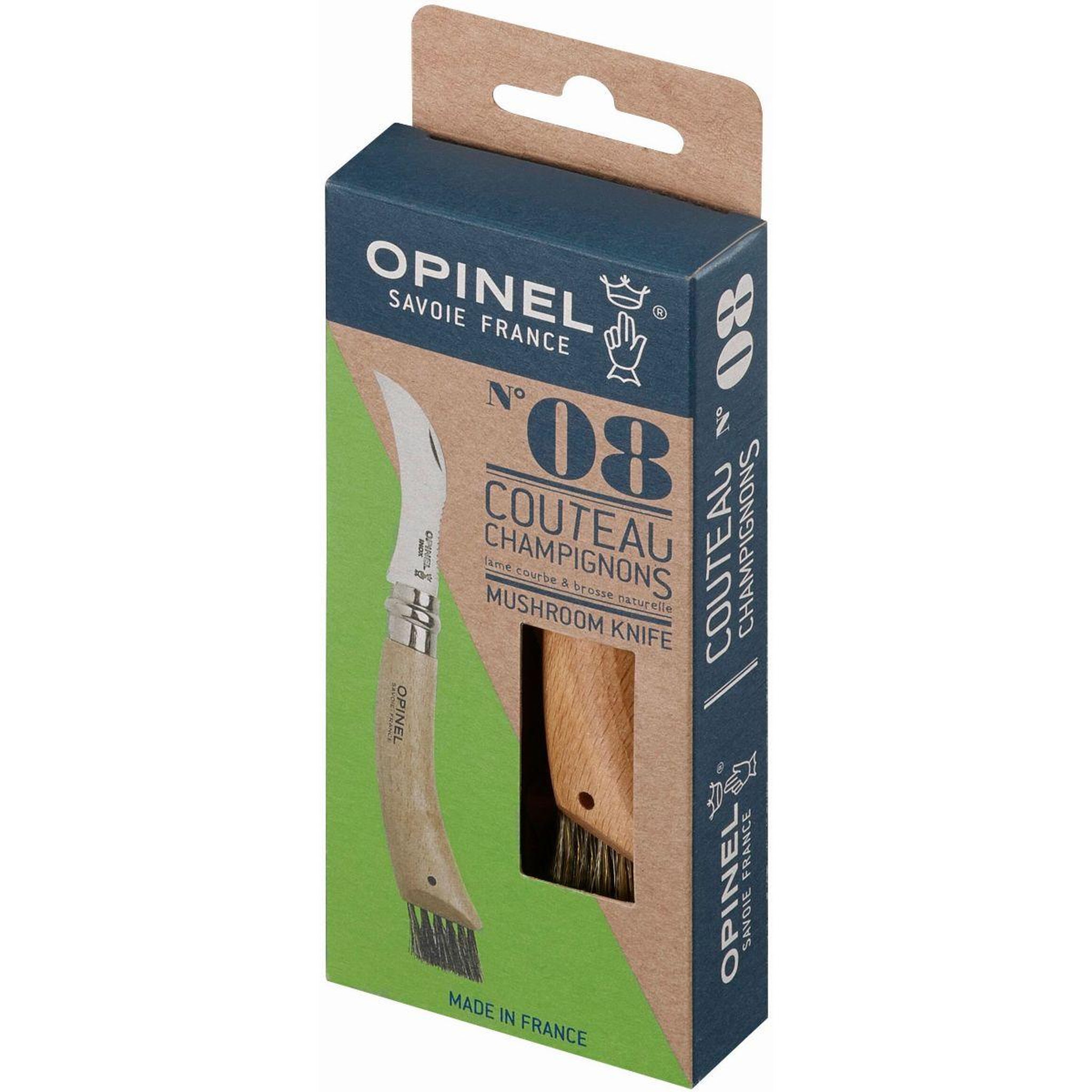 Voir la diapositive 1 : Opinel Couteau d'office Cuisine Nomade champignon