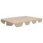 Voir la diapositive 2 : VIDAXL Toit de rechange de balançoire beige 150/130x105/70 cm