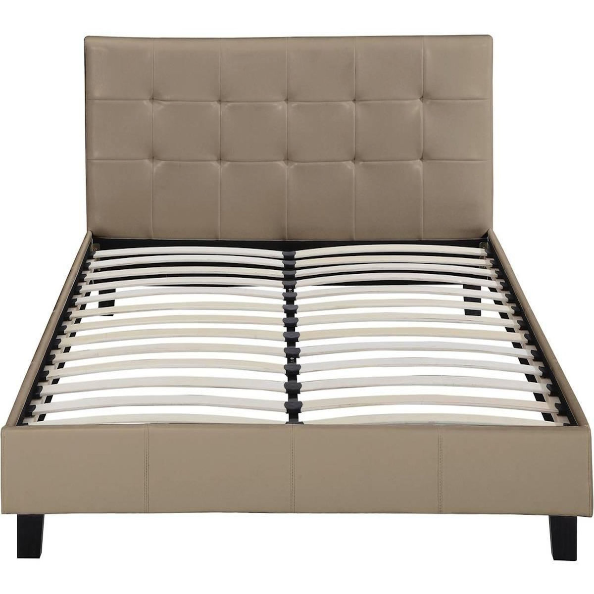 Habitat et Jardin Lit double en pvc  Julia  - 160 x 200 - Taupe