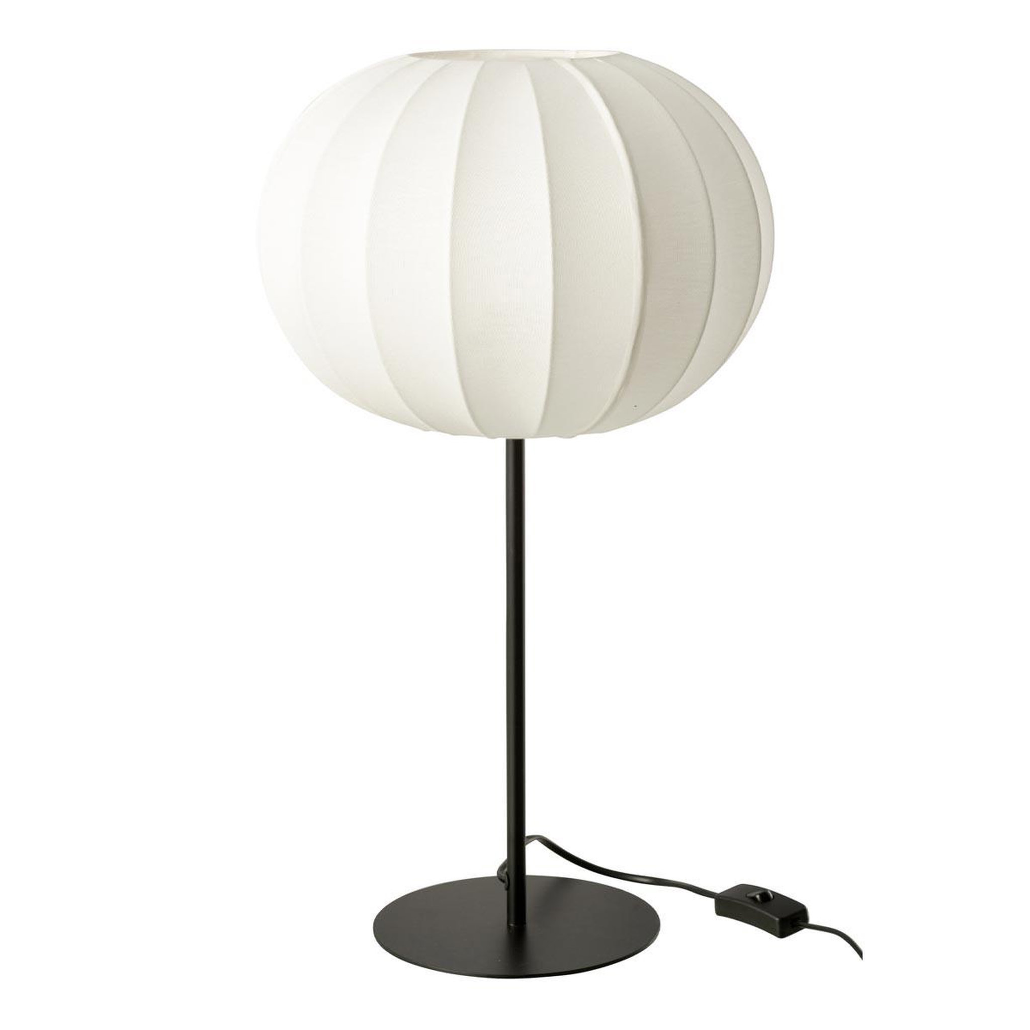 J-LINE Lampe à poser lanterne en métal  shirley  53cm blanc