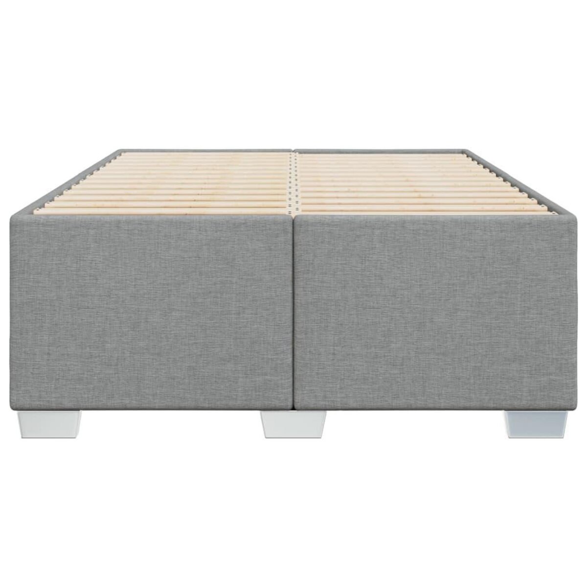 VIDAXL Cadre de lit sans matelas gris clair 120x190 cm tissu