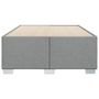 Voir la diapositive 4 : VIDAXL Cadre de lit sans matelas gris clair 120x190 cm tissu