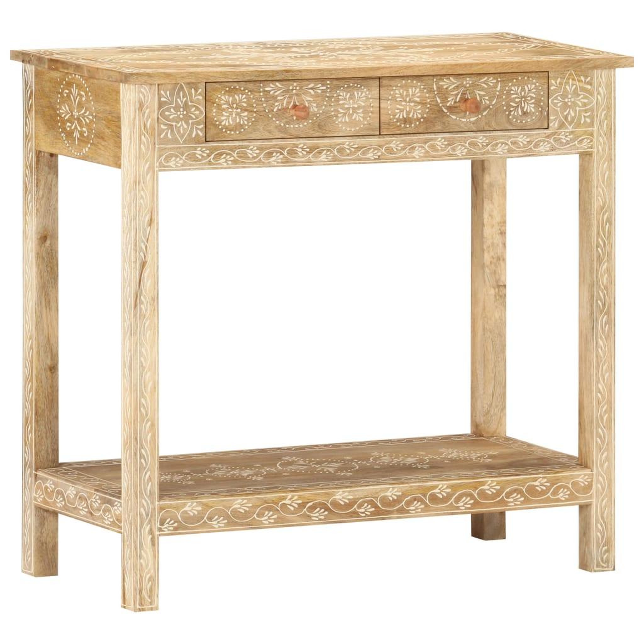 VIDAXL Table console 80x35x74 cm bois de manguier massif
