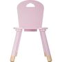 Voir la diapositive 2 : Atmosphera Kids Chaise Enfant Design  Douceur  50cm Rose