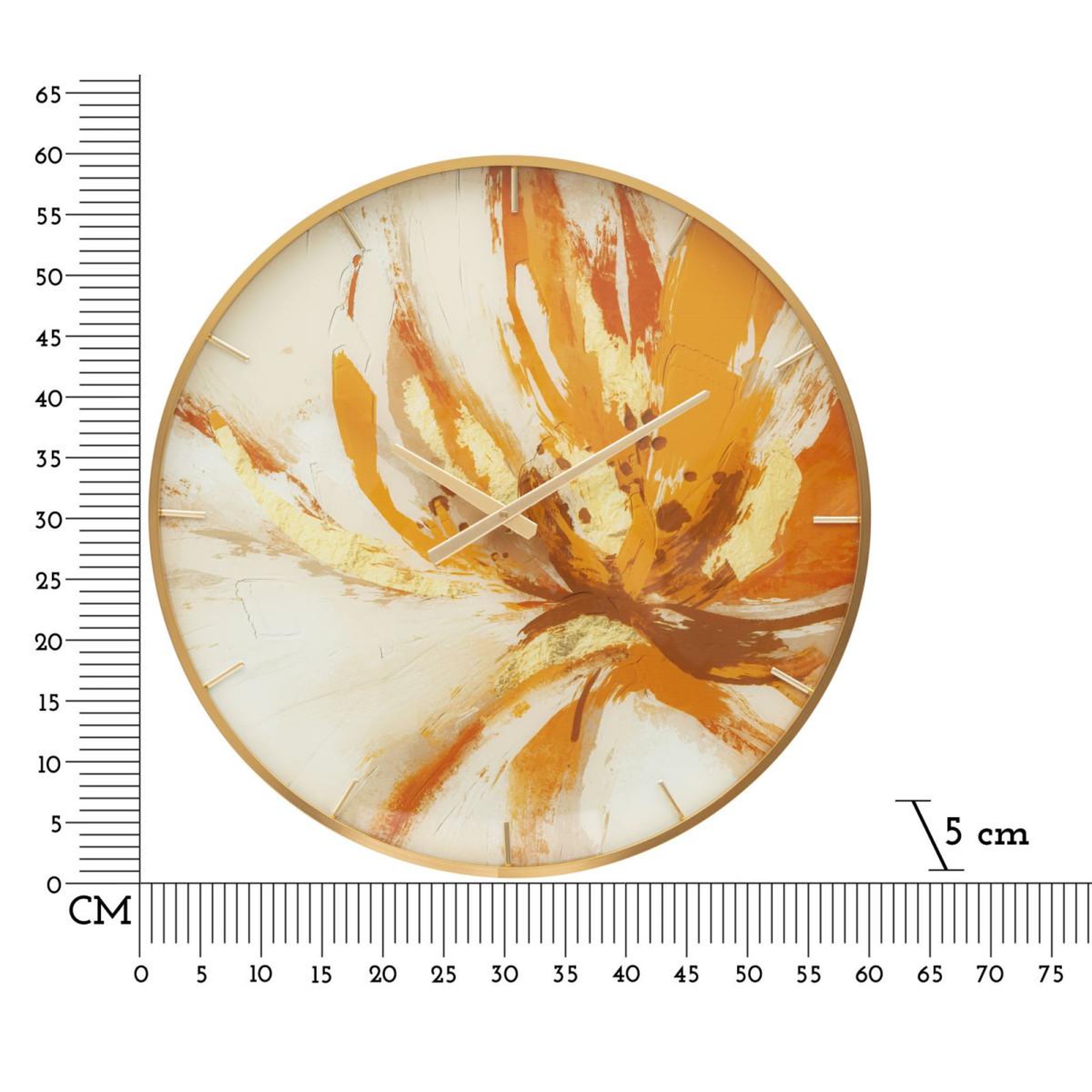 Voir la diapositive 6 : Paris Prix Horloge murale en verre  toply  60cm multicolore