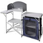Voir la diapositive 1 : VIDAXL Unite de cuisine de camping pliable avec pare-vent Aluminium