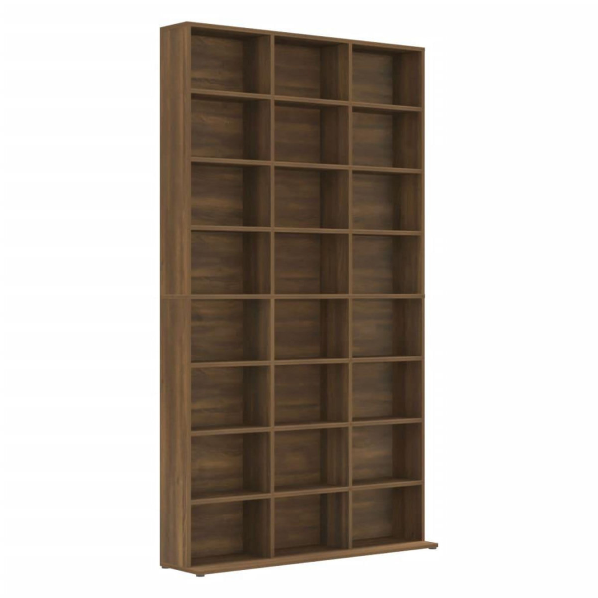 VIDAXL Armoire a CD Chene marron 102x23x177,5 cm Bois d'ingenierie