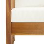 Voir la diapositive 5 : VIDAXL Salon de jardin 3 pcs avec coussins Bois d'acacia massif