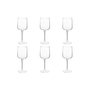 Voir la diapositive 1 : SECRET DE GOURMET Lot de 6 Verres à Vin  Flora  34cl Transparent